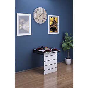 Yemek Masası Katlanabilir Duvara Monte Çalışma Masası Balkon Masası