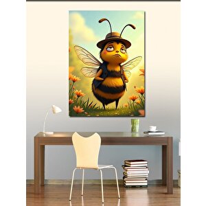 Kanvas Tablo Şapkalı Arı 70x100 cm