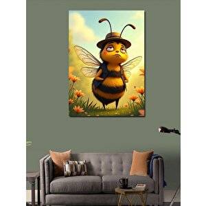 Kanvas Tablo Şapkalı Arı 70x100 cm