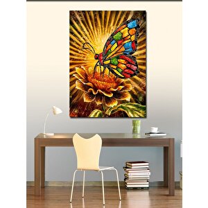 Kanvas Tablo Renkli Kaktüsler 100x140 cm