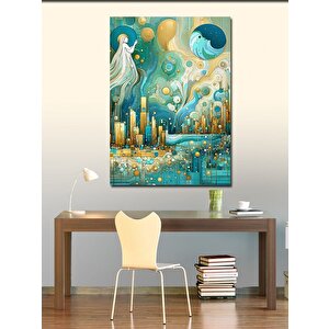 Kanvas Tablo Soyut Şehir 70x100 cm