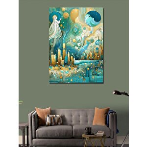 Kanvas Tablo Soyut Şehir 70x100 cm