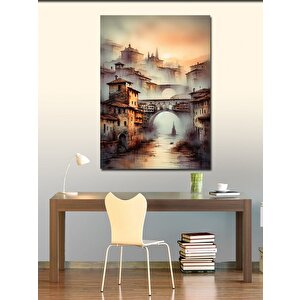 Kanvas Tablo Nehir Ve Taşköprü 100x140 cm