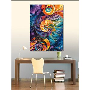 Kanvas Tablo Soyut Renkli Desenler 50x70 cm