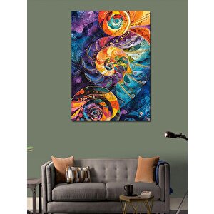 Kanvas Tablo Soyut Renkli Desenler 50x70 cm