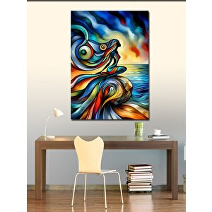 Kanvas Tablo Deniz Ve Kadın 70x100 cm
