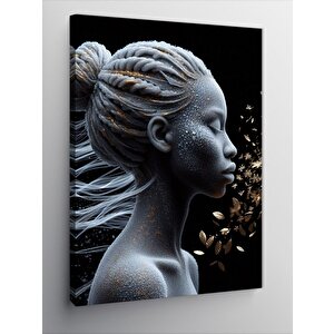 Kanvas Tablo Saçları Örgülü Kız 70x100 cm