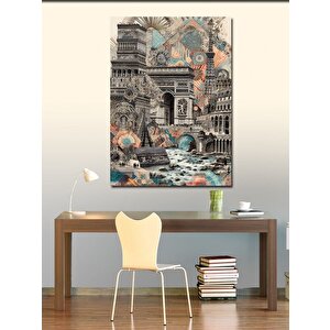Kanvas Tablo Fransa Temalı 70x100 cm