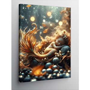 Kanvas Tablo Minik Deniz Kızı 100x140 cm