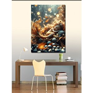 Kanvas Tablo Minik Deniz Kızı 100x140 cm