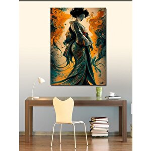 Kanvas Tablo Japon Kadın 70x100 cm
