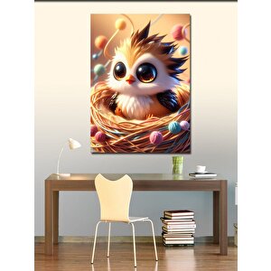 Kanvas Tablo Deniz Kenarında Oynayan Çocuklar Ve Kumdan Kale 50x70 cm