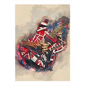 Eddie Van Halen Hediyelik Mdf Tablo 25cmx 35cm 25x35 cm