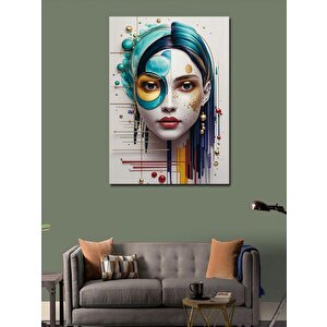 Kanvas Tablo Renkli Gözler 100x140 cm