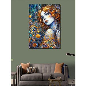 Kanvas Tablo Uzun Saçlı Kız 50x70 cm