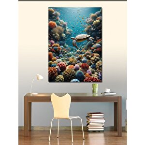 Kanvas Tablo Caretta Caretta 70x100 cm