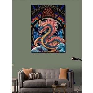 Kanvas Tablo Çin Ejderhası 100x140 cm