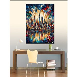 Kanvas Tablo Şehir Manzarası 100x140 cm