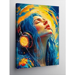 Kanvas Tablo Boyalı Melek Heykeli 50x70 cm