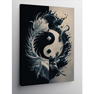 Kanvas Tablo Yin Yang Temalı 100x140 cm