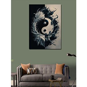 Kanvas Tablo Yin Yang Temalı 100x140 cm