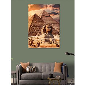 Kanvas Tablo Eski Mısır Ve Piramitler 50x70 cm