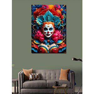 Kanvas Tablo Palyaço Makyajlı İnsan 70x100 cm