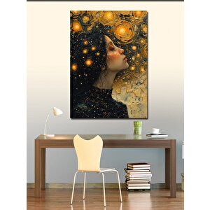 Kanvas Tablo Yağlı Boyalı Kadın 100x140 cm