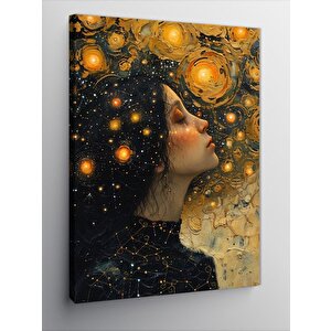 Kanvas Tablo Yağlı Boyalı Kadın 50x70 cm
