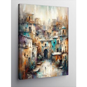 Kanvas Tablo Silik Şehir 50x70 cm