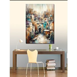 Kanvas Tablo Silik Şehir 50x70 cm