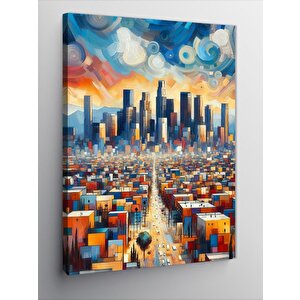 Kanvas Tablo Şehir Manzarası 100x140 cm