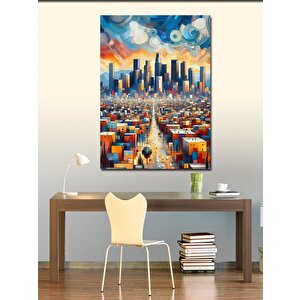 Kanvas Tablo Şehir Manzarası 100x140 cm