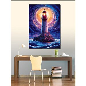 Kanvas Tablo Deniz Feneri 100x140 cm