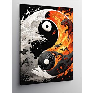 Kanvas Tablo Ying Yang Denge 50x70 cm