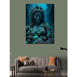 Kanvas Tablo Deniz Altındaki Kadın Herykeli 70x100 cm
