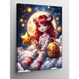 Kanvas Tablo Kızıl Saçlı Çocuk 70x100 cm