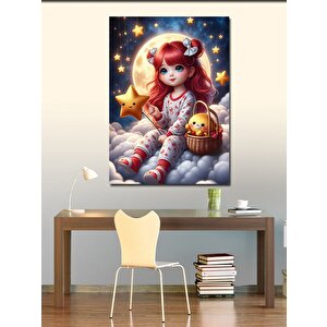 Kanvas Tablo Kızıl Saçlı Çocuk 100x140 cm