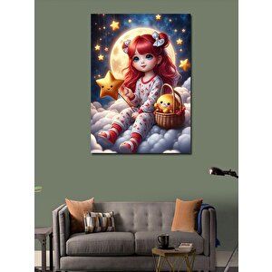 Kanvas Tablo Kızıl Saçlı Çocuk 100x140 cm