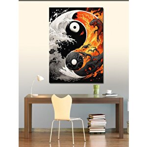 Kanvas Tablo Ying Yang Denge 100x140 cm