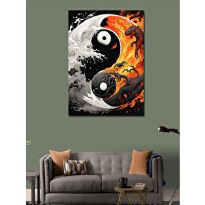 Kanvas Tablo Ying Yang Denge 100x140 cm