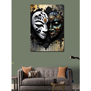 Kanvas Tablo Maskeler 50x70 cm