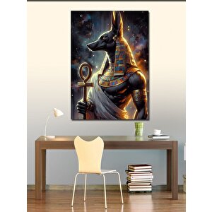 Kanvas Tablo Eski Mısır Anubis 100x140 cm