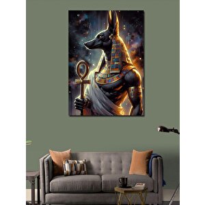 Kanvas Tablo Eski Mısır Anubis 50x70 cm
