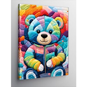 Kanvas Tablo Renkli Ayı 70x100 cm