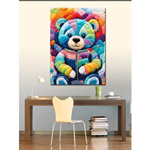 Kanvas Tablo Renkli Ayı 70x100 cm
