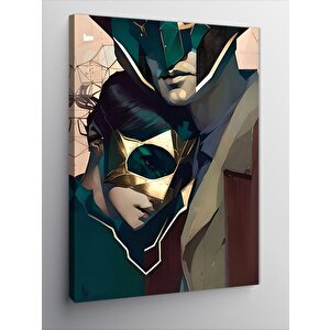 Kanvas Tablo Maskeli Çift 100x140 cm