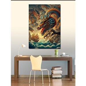 Kanvas Tablo Çin Ejderhası 70x100 cm