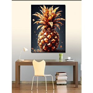 Kanvas Tablo Kristal Ananas 100x140 cm
