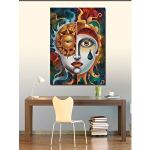 Kanvas Tablo Soyut Maske 70x100 cm